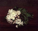 Flowers White Roses by Henri Fantin-Latour